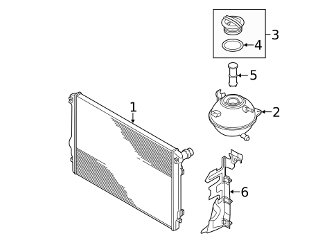 Radiator & Components for 2015 Volkswagen Jetta #4
