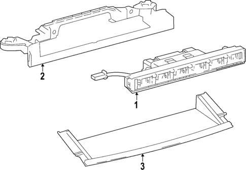 High Mounted Stop Lamp for 2025 Toyota bZ4X #0