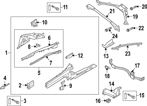 Structural Components & Rails for 2025 Porsche Panamera #0