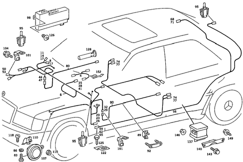 Antitheft Alarm System for 1986 Mercedes-Benz 190E #1