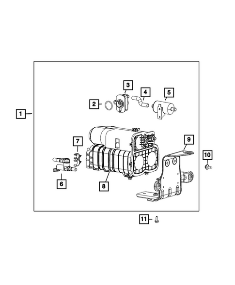 Vacuum Canister/Leak Detection Pump for 2025 Ram 2500 #0