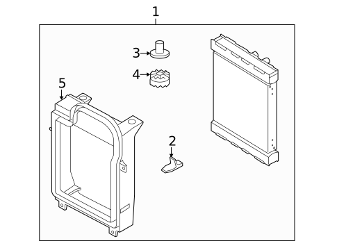 Radiator & Components for 2011 BMW X6 #1