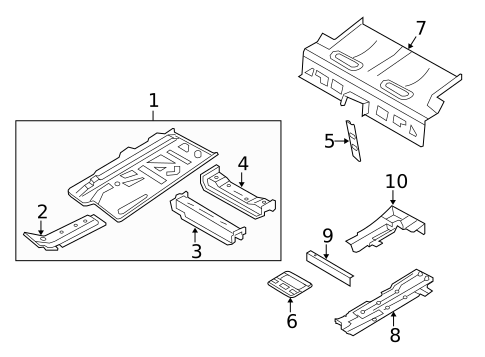 Floor & Rails for 2013 Mini Cooper #0