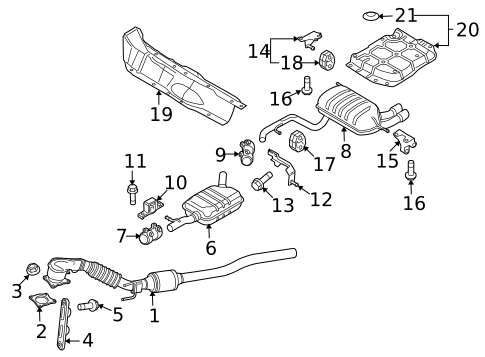 Exhaust Components for 2018 Audi Q3 #0