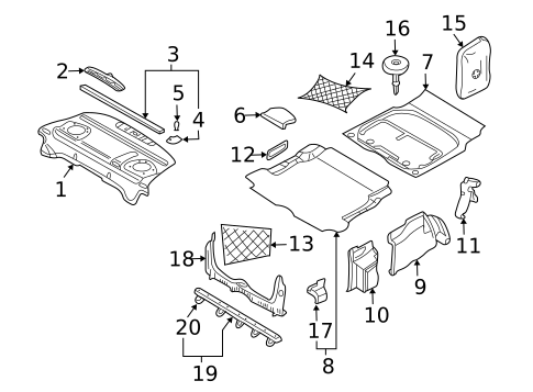 Interior Trim - Rear Body for 2006 Volvo S60 #0