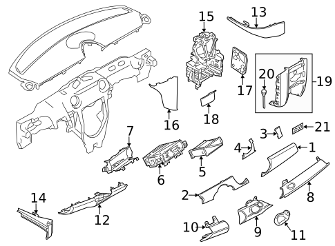 Instrument Panel Components for 2013 Mini Cooper #0