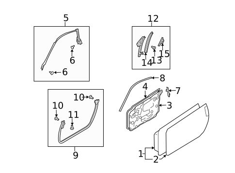 Door & Components for 2008 Nissan 350Z #0
