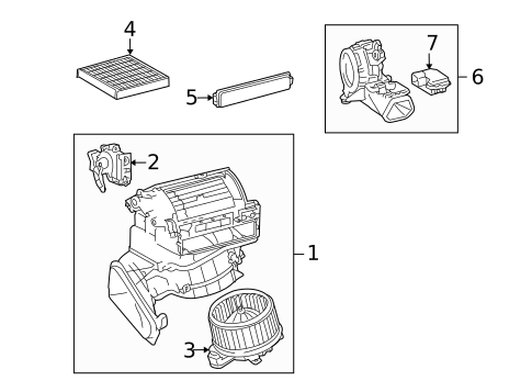 Blower Motor & Fan for 2010 Lexus HS250h #0