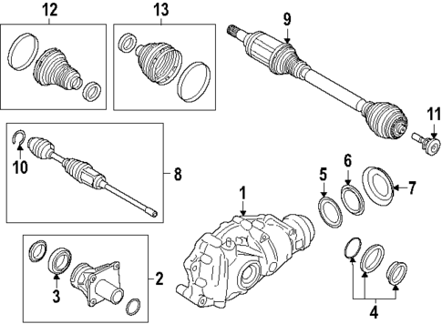 Carrier & Front Axles for 2025 BMW 540i xDrive #0