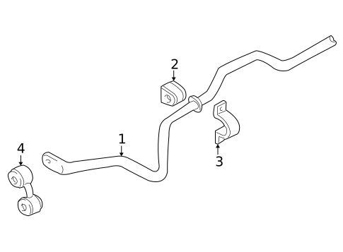 Stabilizer Bar & Components for 2003 Audi S8 #1