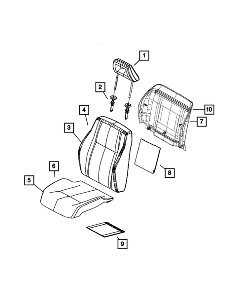 Front Seats - First Row for 2008 Jeep Patriot #0