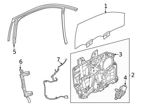 Glass, Windows & Related Components for 2023 Ford Mustang Mach-E #0