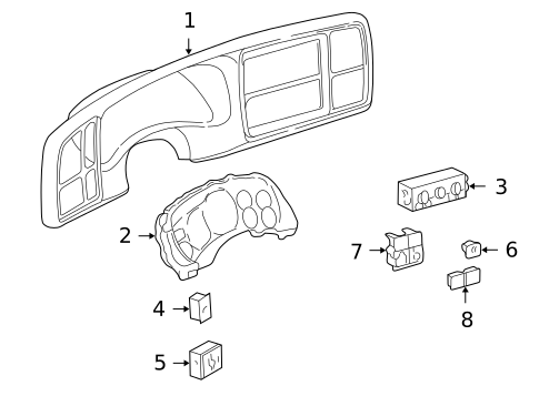 Instruments & Gauges for 2002 GMC Yukon #0