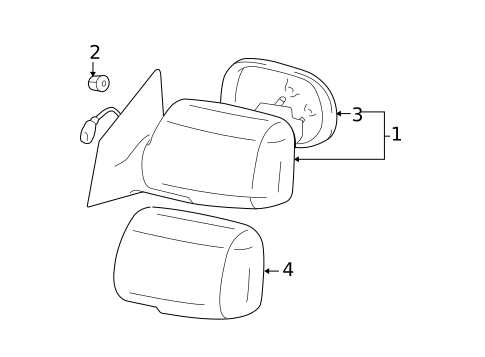 Outside Mirrors for 2011 Toyota Yaris #0