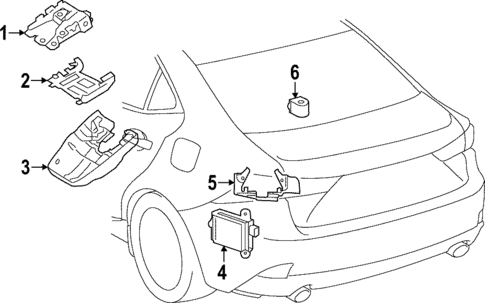 Electrical Components for 2017 Lexus IS200t #1