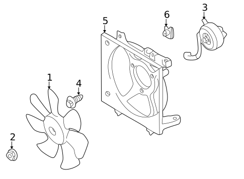 Cooling Fan for 2002 Subaru Impreza #0