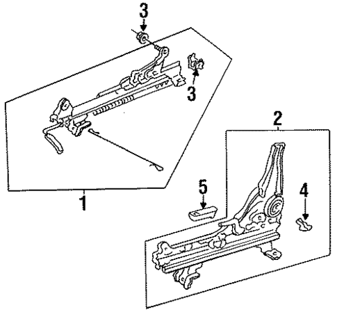 Tracks & Components for 1995 Honda Accord #1