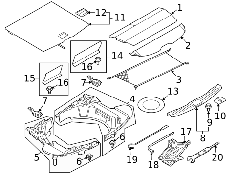 INTERIOR TRIM - REAR BODY for 2010 INFINITI FX50 #0