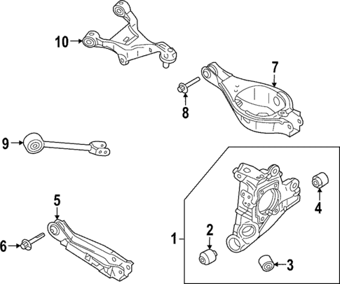 Rear Suspension for 2025 INFINITI QX60 #1
