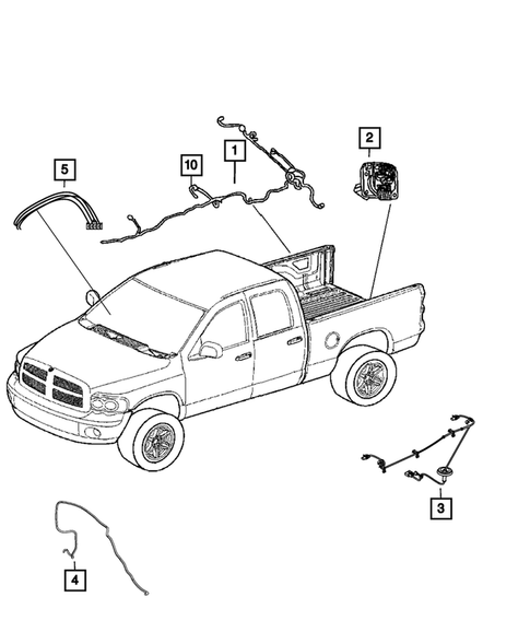 Wiring-Body and Accessories for 2018 Ram 2500 #0