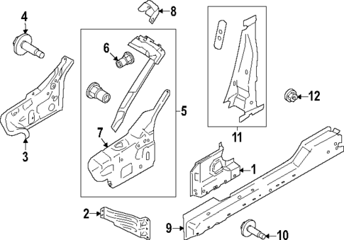 Lock Pillar for 2024 Ford Mustang #1