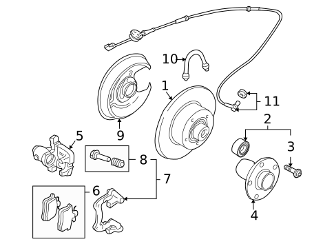 Rear Brakes for 2005 Audi A4 #1