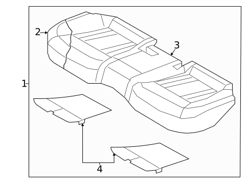 Rear Seat Components for 2024 Genesis G80 #1