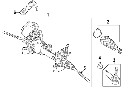 Steering Gear & Linkage for 2025 Lexus RZ450e #0