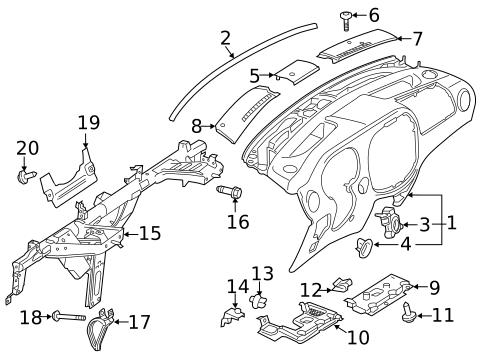Instrument Panel for 2019 Mercedes-Benz Metris #0