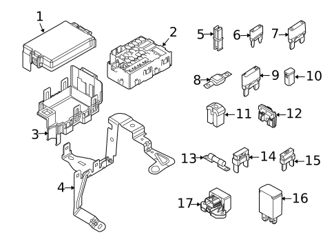 Fuse & Relay for 2010 Ford Fusion #1