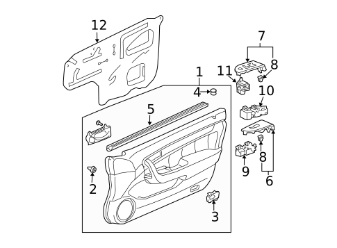 Front Door for 2007 Honda Accord #4