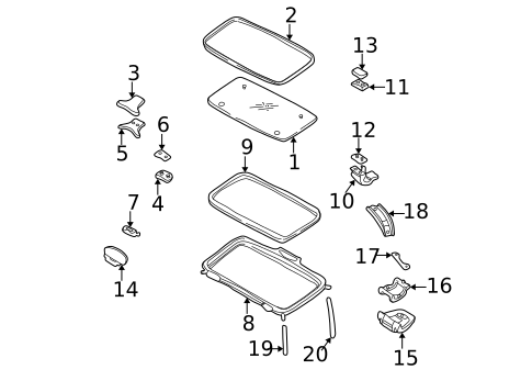 Sunroof for 2003 Nissan Frontier #1