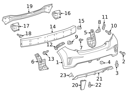 Bumper & Components - Rear for 2012 Toyota Yaris #0