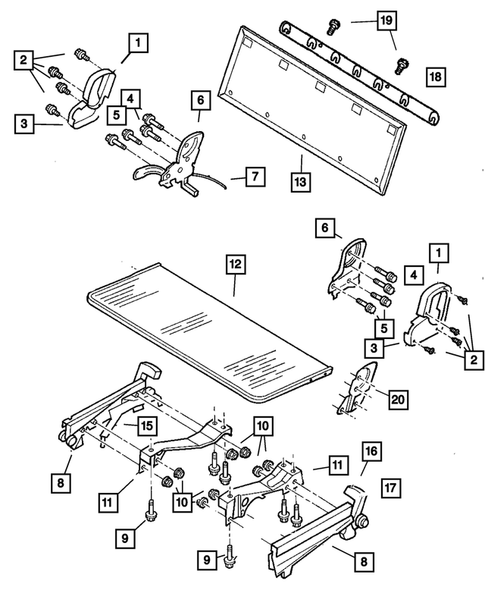 Adjusters, Covers, Shields and Risers for 2004 Dodge Caravan #2