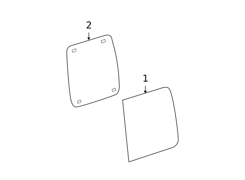 Glass - Rear Door for 2009 Nissan TITAN #1