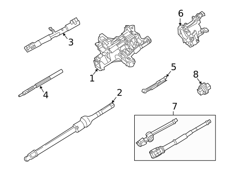 Steering Column Assembly for 2004 Lincoln Town Car #0
