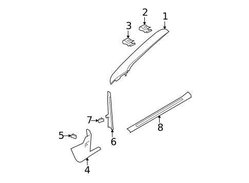 Interior Trim - Pillars for 2009 Ford Focus #1