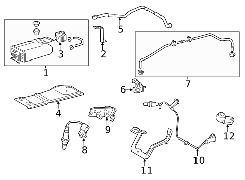 Emission Components for 2019 Toyota Highlander #0