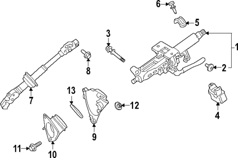 Steering Column Assembly for 2025 Lexus NX350h #0