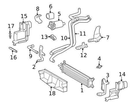 Intercooler for 2002 Mercedes-Benz SLK 32 AMG® #0