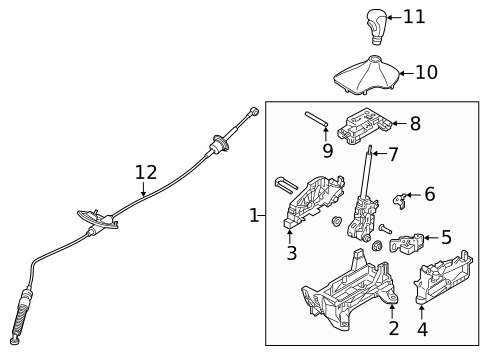 Shifter Housing for 2019 Hyundai Veloster #1