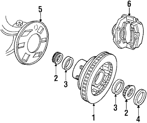Front Brakes for 1985 Dodge Ramcharger #1