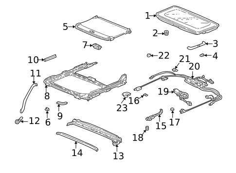 Sunroof for 2003 Acura TL #0