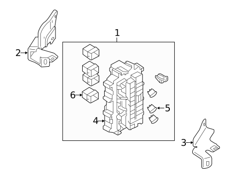 Fuse & Relay for 2011 INFINITI M37 #1