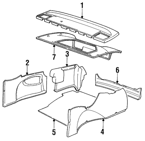 Interior Trim for 1995 BMW 540i #1