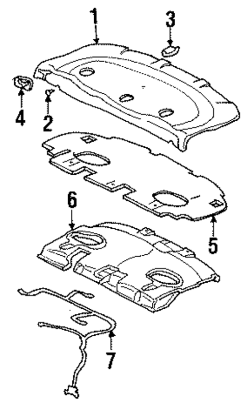 Interior Trim - Rear Body for 2001 Oldsmobile Aurora #1