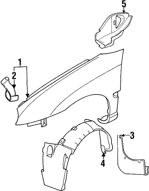 Fender & Components for 1995 Dodge Neon #0