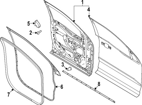 Door & Components for 2025 Ford F-250 Super Duty #0