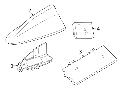 Antenna & Radio for 2021 BMW X2 #1