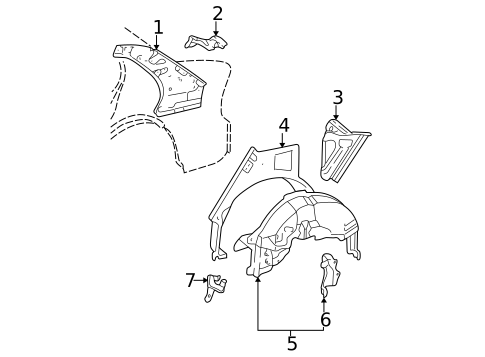 Inner Structure for 2008 Toyota Corolla #0